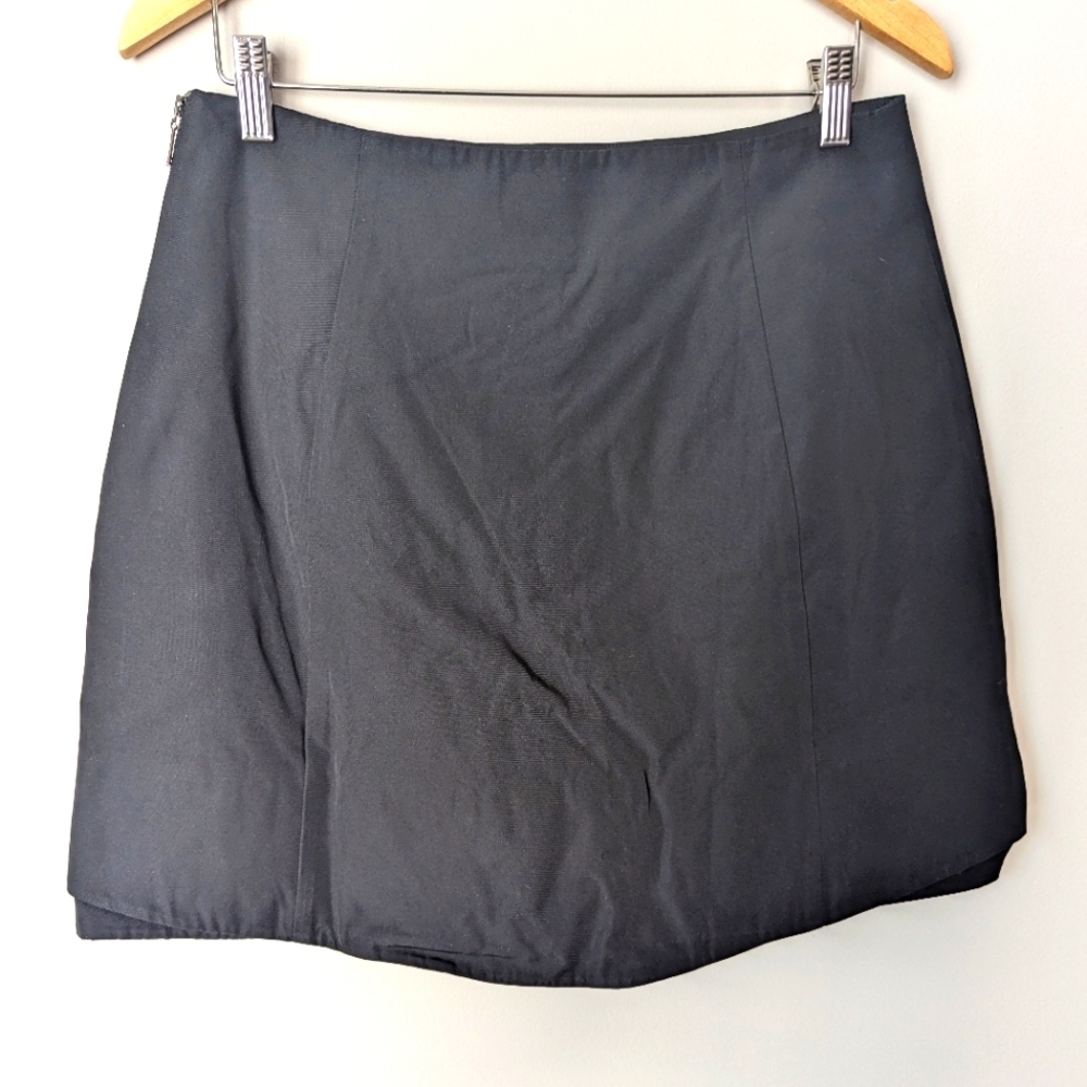 CUE mini skirt black women's size 12 office carrier academia made in Australia
